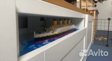 Конструктор титаник. 1860 деталей. Новый