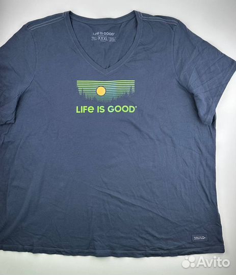 Футболка женская Life is good 3XL новая