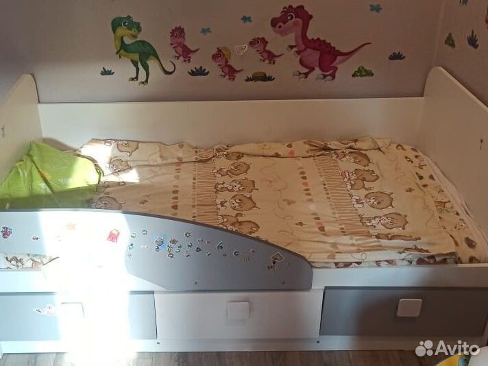 Детская кровать 160 на 80 с матрасом