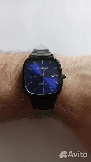 Часы casio quartz vintage blue