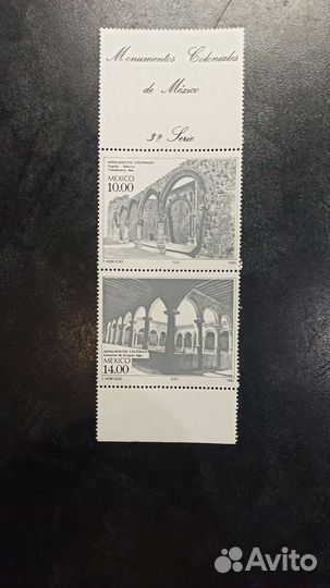 Почтовые марки Мексики. Архитектура
