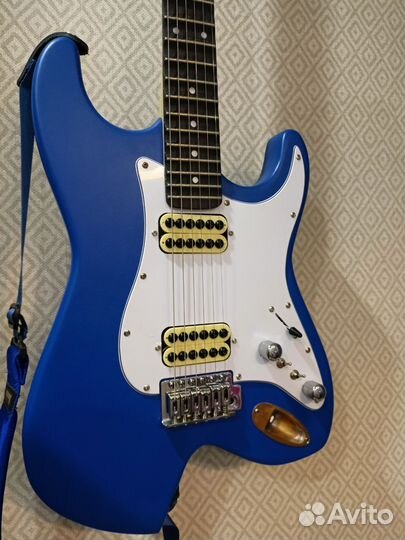 Электрогитара скалопированный гриф