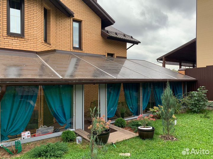 Мягкие окна рулонные, раздвижные для террасы, кафе