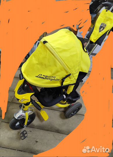 Детский трехколесный велосипед lamborghini