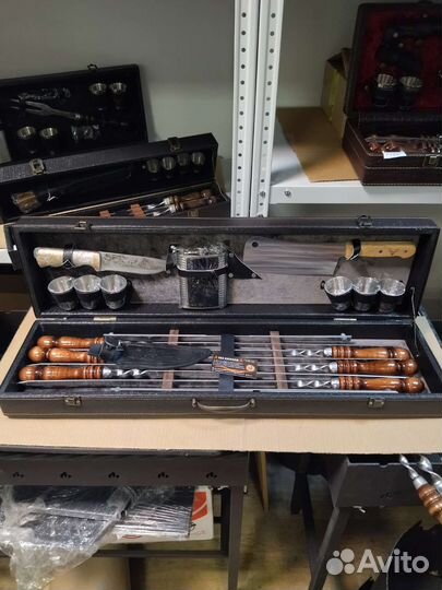 Набор шампуров в кейсе