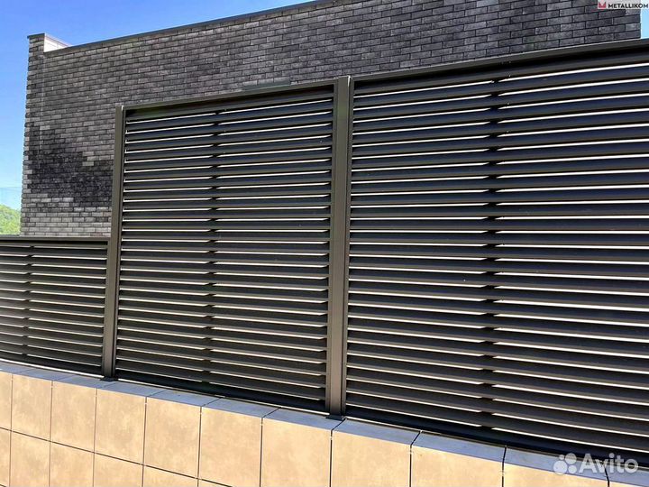Забор жалюзи под ключ