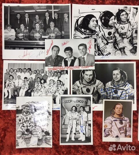 Советские космонавты фотографии с автографами