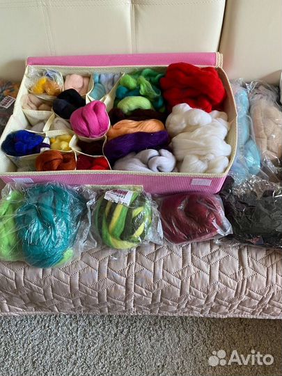 Шерсть для валяния пакетом