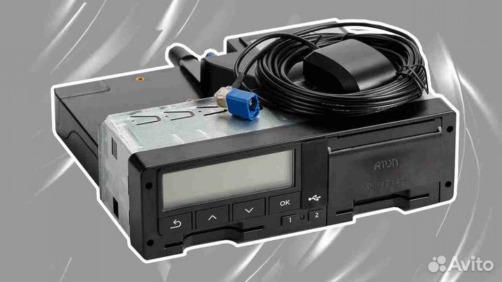 Цифровой автомобильный тахограф Atol, с скзи