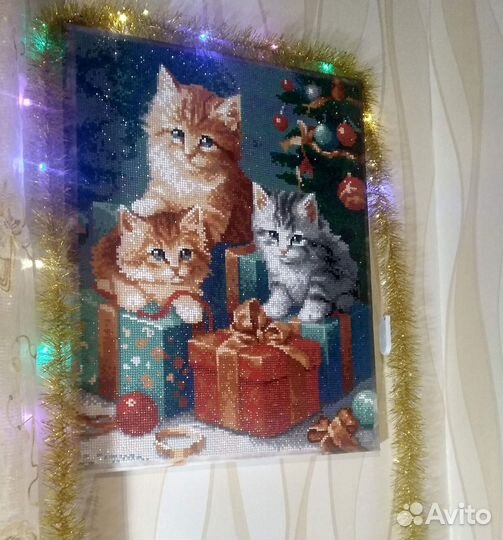 Алмазная мозаика готовая работа