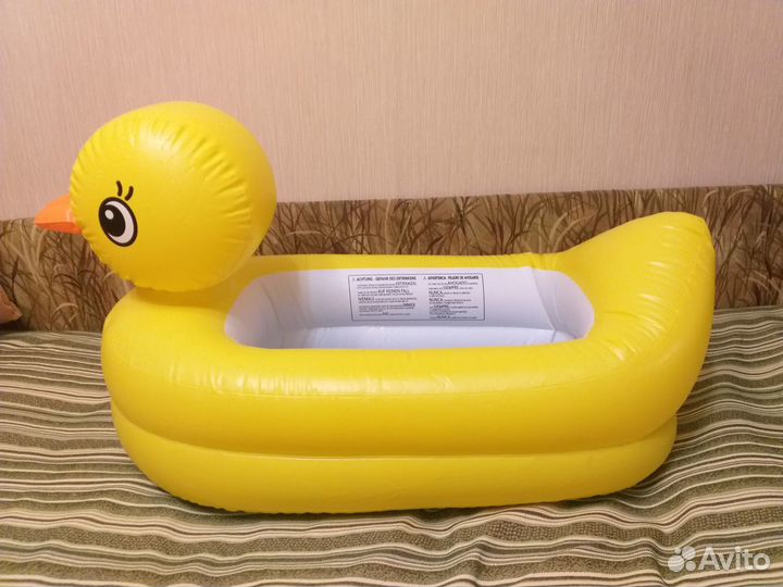 Ванночка надувная для путешествий манчкин утка