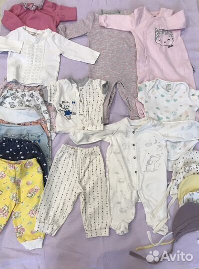 Фирменная одежда для девочки пакетом размер 62