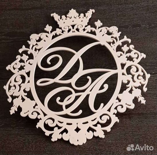 Монограмма на свадьбу