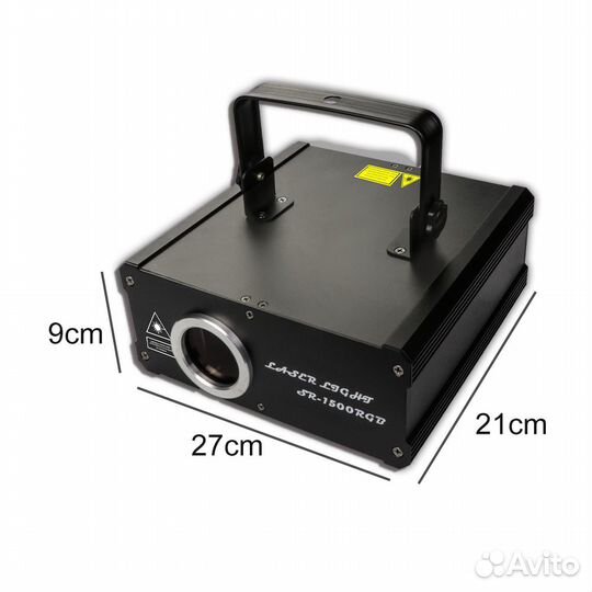 Светомузыка мульти-лазер 1,5 BT-3D Анимация+сканер