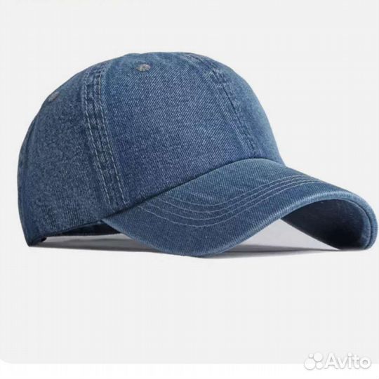 Винтажная, джинсовая, кепка, бейсболка