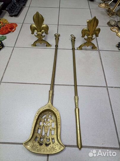 Набор для камина старинный