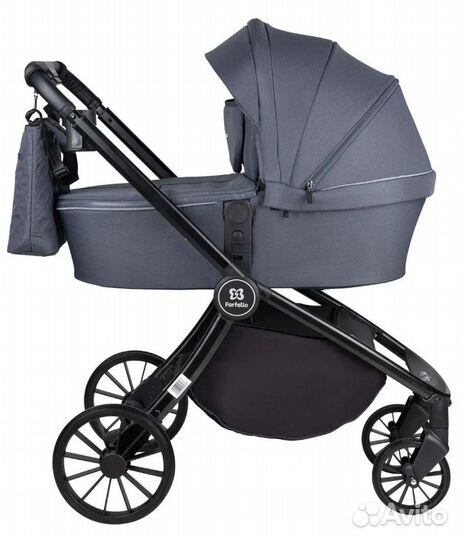 Коляска-трансформер Farfello Baby Shell 3в1 Серый