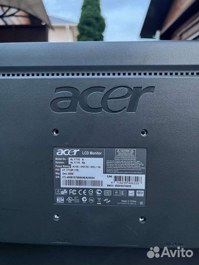 Монитор Acer AL1716 As