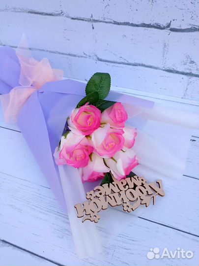 Букеты из мыльных роз