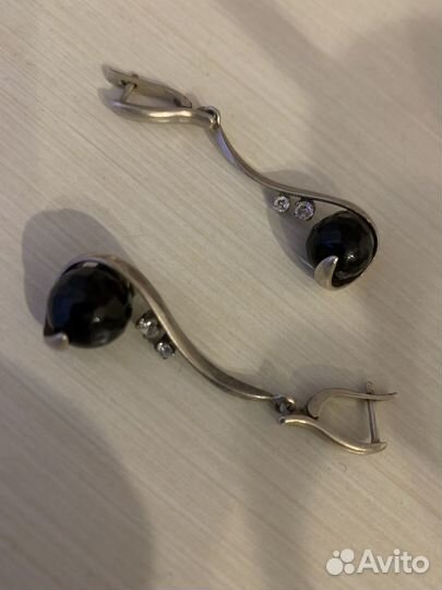 Серьги серебро