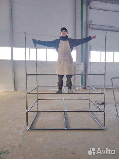 Стеллаж разборный металлический