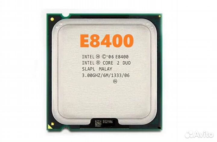 Процессор intel core 2 duo e8400 LGA 755