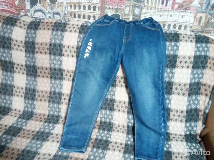 Джинсовые брюки на мальчика