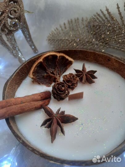 Свеча в кокосе