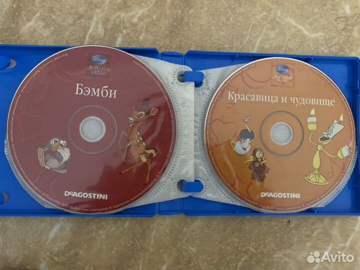 Диски Disney аудиосказки deagostini 10 штук