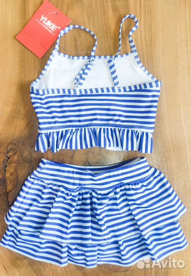 Купальник для девочки раздель юбка-шорты р.130-140