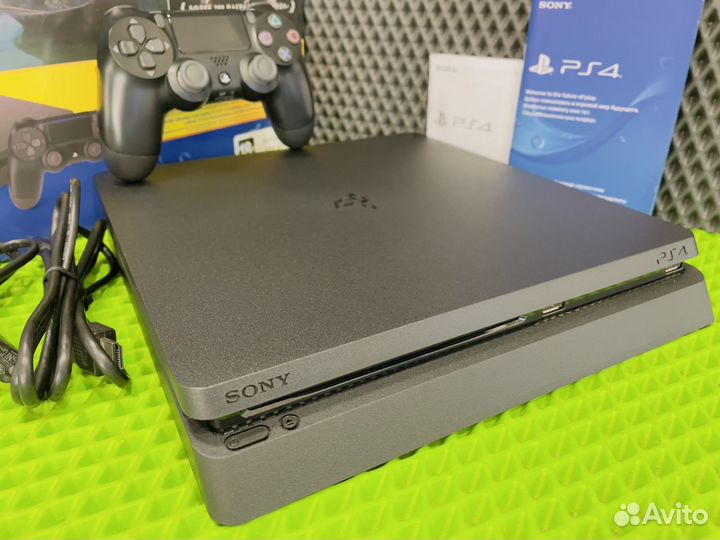 Sony PlayStation4 Slim 1TB+Дж+Топ Игры