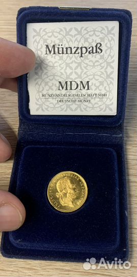 Золотая монета 1 дукат