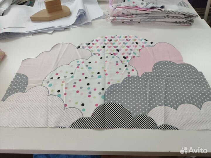 Отрез ткани Сатин 100 хлопок для бортиков