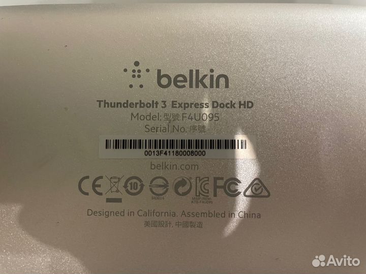 Док станция Belkin Thunderbolt 3 Express Dock HD
