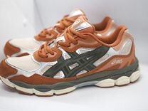 Asics gel nyc orange forest натуральная замша