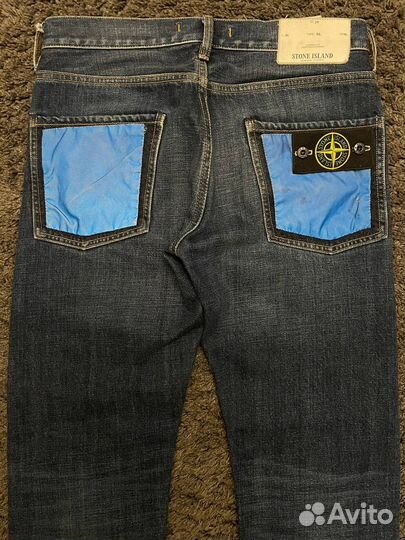 Джинсы stone island blue