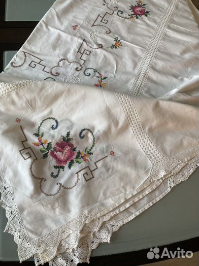 Скатерть старинная ручной работы