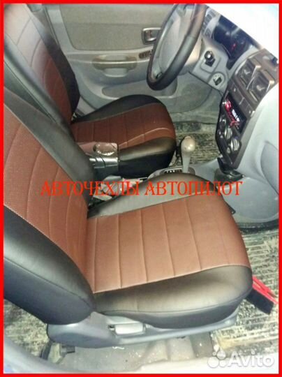 Чехлы Автопилот Hyundai Accent из экокожи