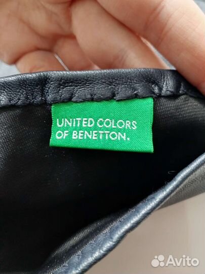 Перчатки кожаные длинные Benetton