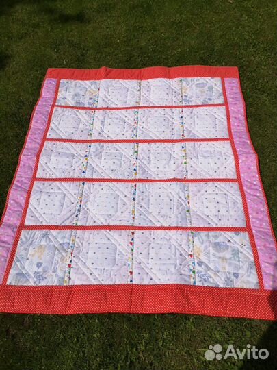 Лоскутное детское одеяло пэчворк ручной работы
