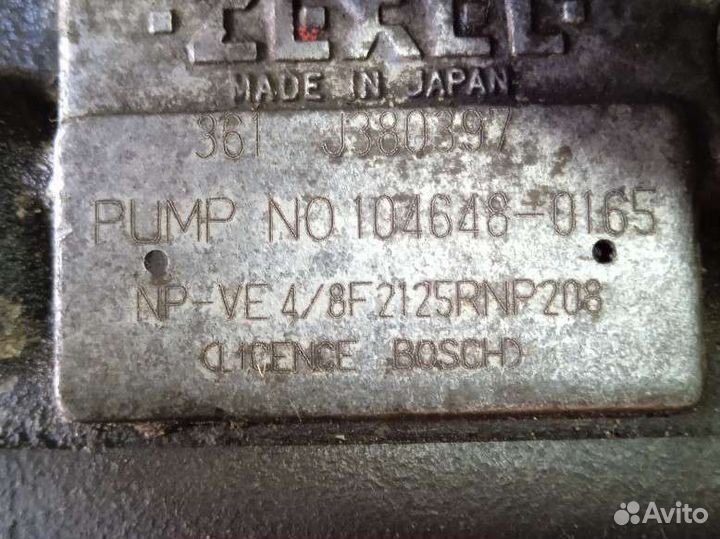 Тнвд ниссан ванетте