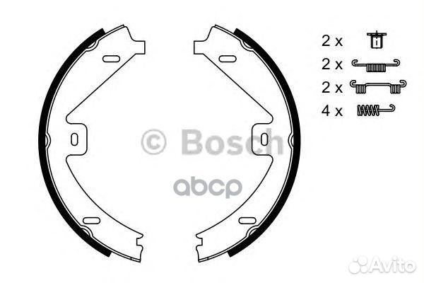 Колодки тормозные барабанные зад 09864877