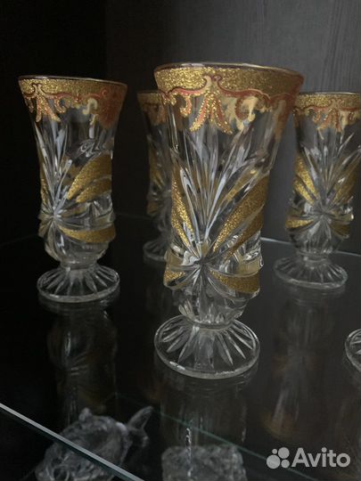 Фужеры бокалы богемия