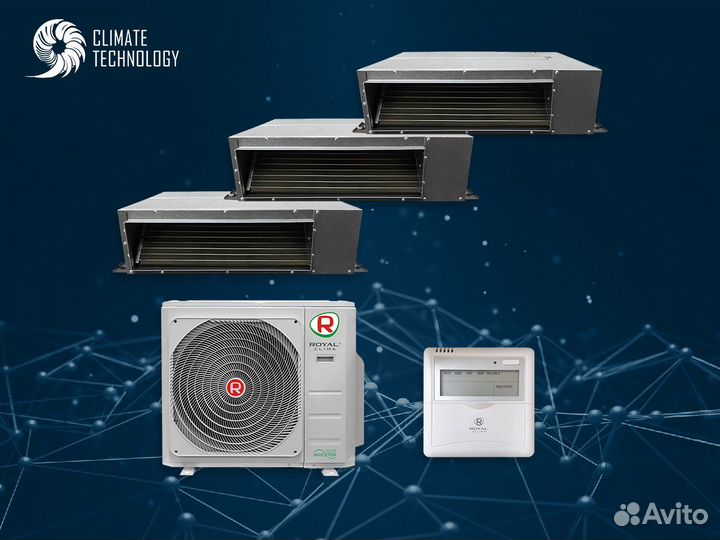 Канальные блоки royal clima RCI-DM09