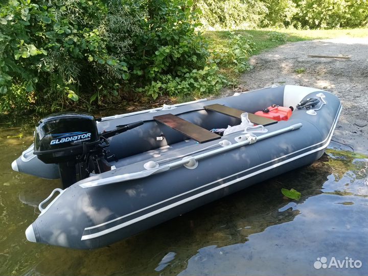 Комплект мотор Gladiator 9.8 лодка Аква 3200 нднд