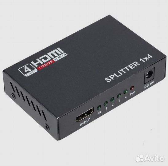 Разветвитель с 1hdmi на 4hdmi
