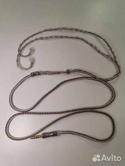 Кабель для наушников nicechk mmcx-4.4mm, 16 жил