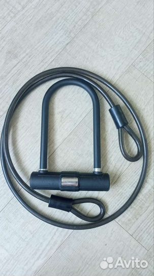 Замок скоба для велосипеда, трос