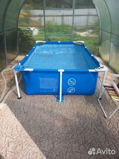 Каркасный бассейн прямоугольный бу