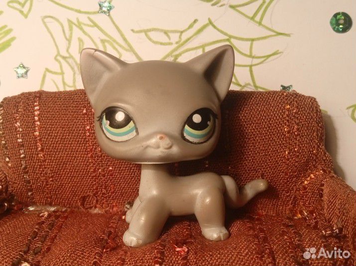 Littlest Pet Shop lps лпс стоячка подводка серая